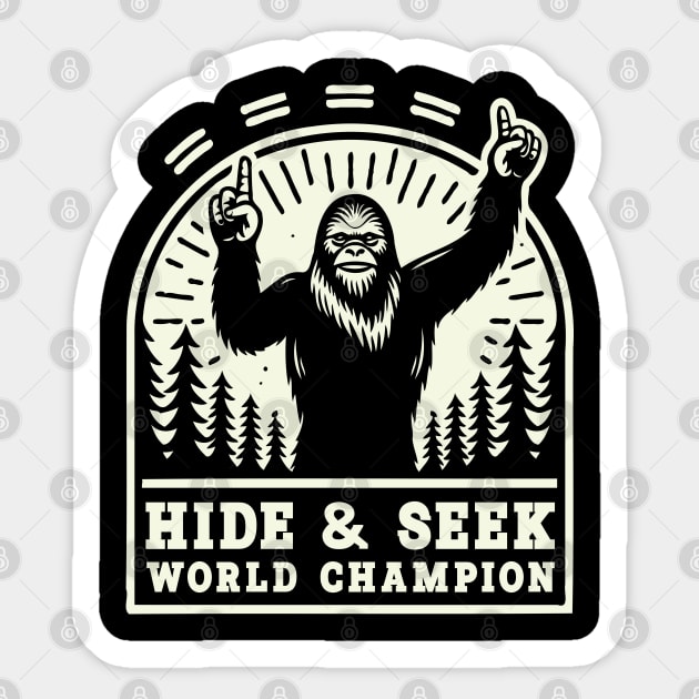 Word Champion Big Foot - Hide and Seek Sticker by Trendsdk